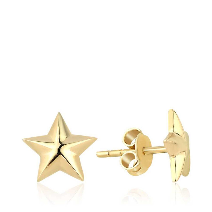 Gold Star Earrings