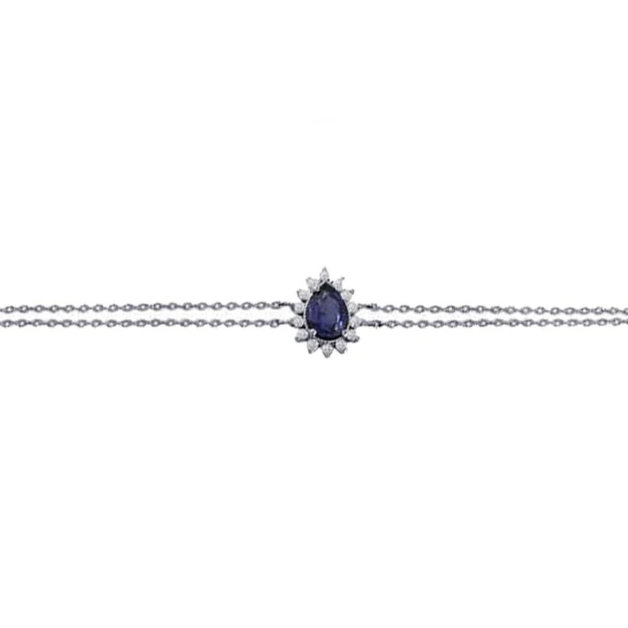 1.42  Carat Diamond Sapphire Bracelet