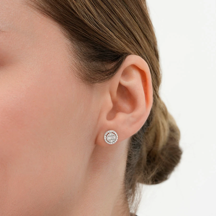 0.20 Carat Diamond Baguette Earrings