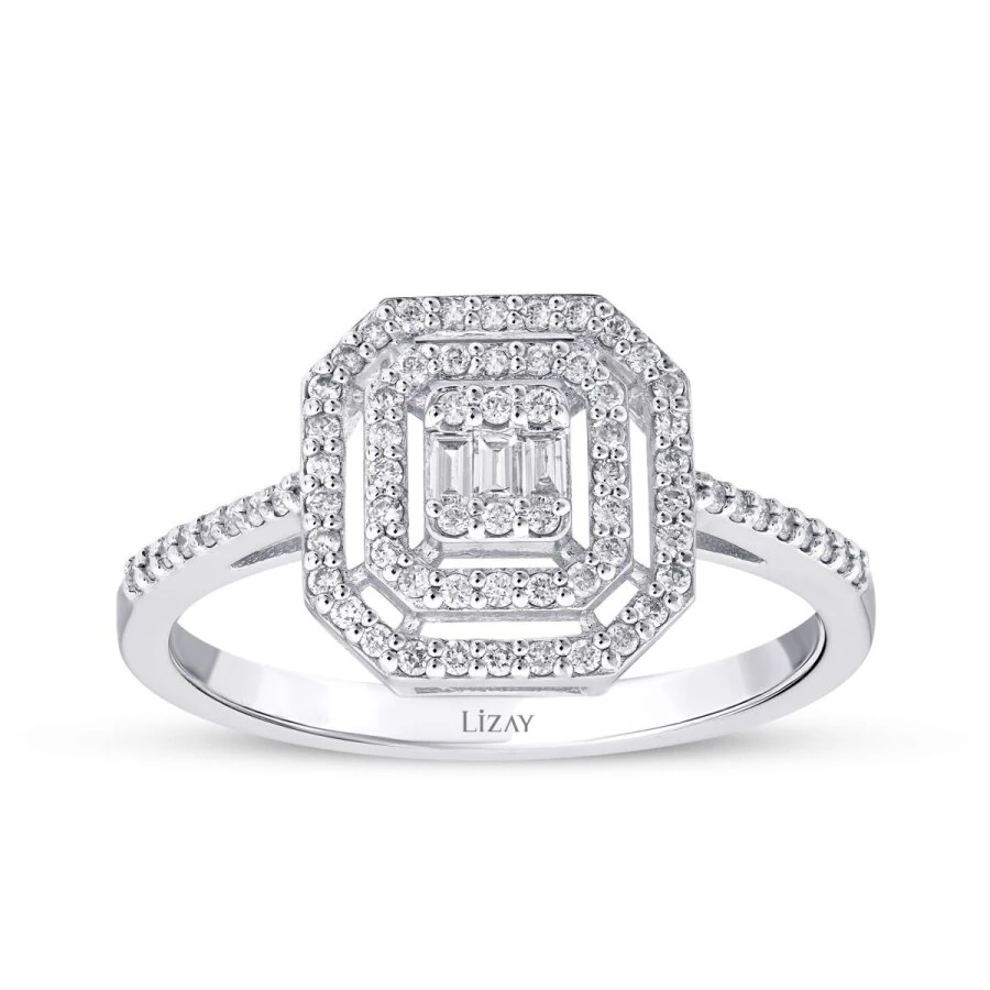 0.28 Carat Diamond Baguette Ring