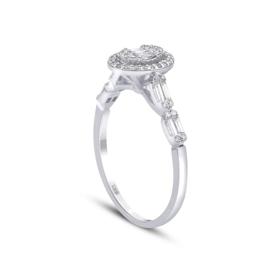 0.35 Carat Diamond Baguette Ring