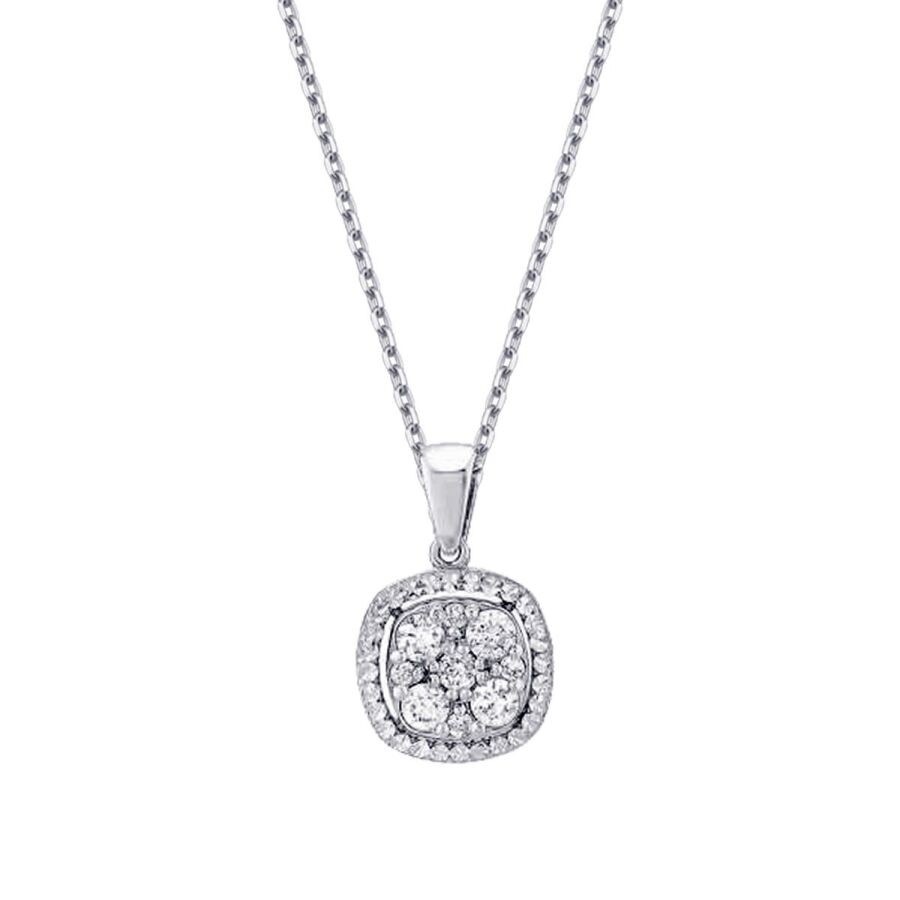 0.21 Carat Diamond-Effecet Necklace