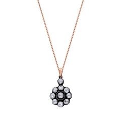 0.65 Carat Diamond Rose Necklace