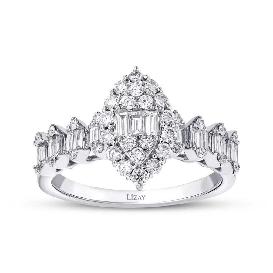 0.80 Carat Diamond Baguette Ring