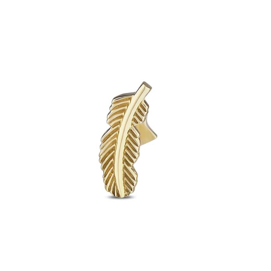 Gold Leaf Tragus Earring