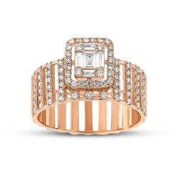 0.61 Carat Diamond Baguette Trend Yüzük