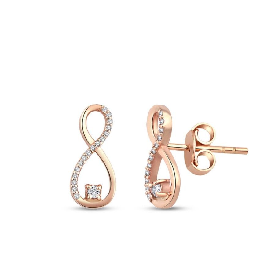 0.12 Carat Diamond Infinity Necklace