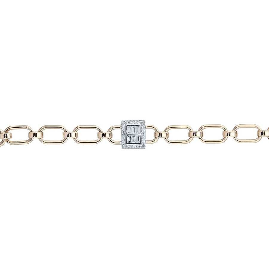 0.24 Carat Diamond Baguette Bracelet