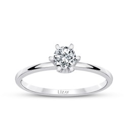 0.30 Carat Diamond Round Solitaire Engagement Ring