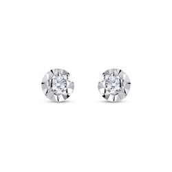 0.22 Carat Diamond Solitaire Earrings