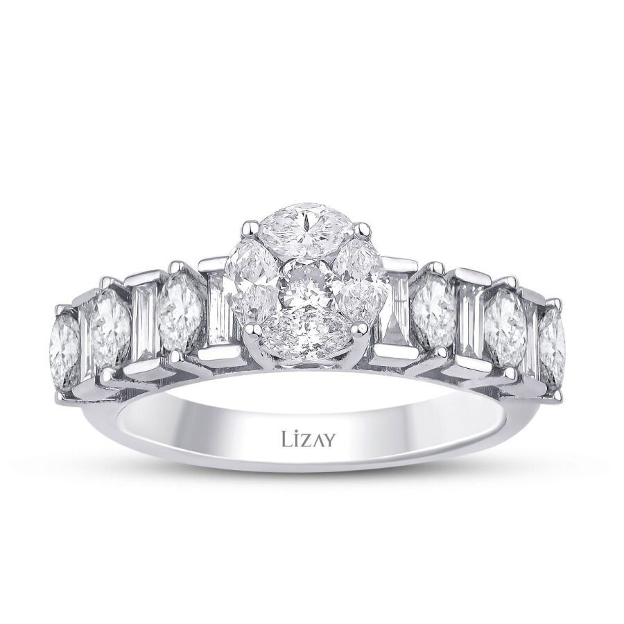 1,05 Karat Diamant Baguette Ring