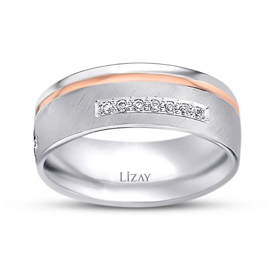 Gold Zweifarbiger Ehering