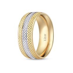 Gold Zweifarbiger Ehering