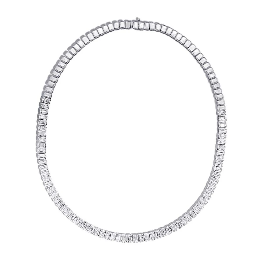 6.64 Carat Diamond Baguette Neckband