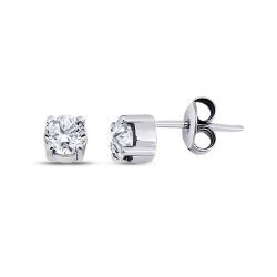 1.01 Carat Diamond Solitaire Earring