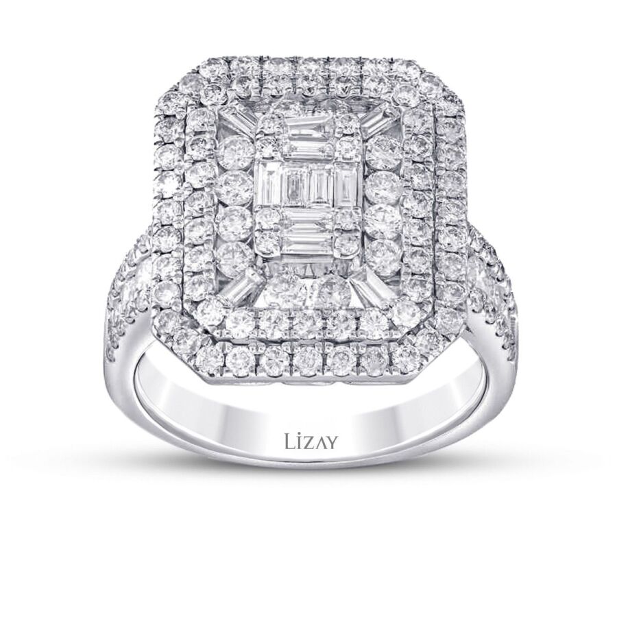 2.15 Carat Diamond Baguette Ring