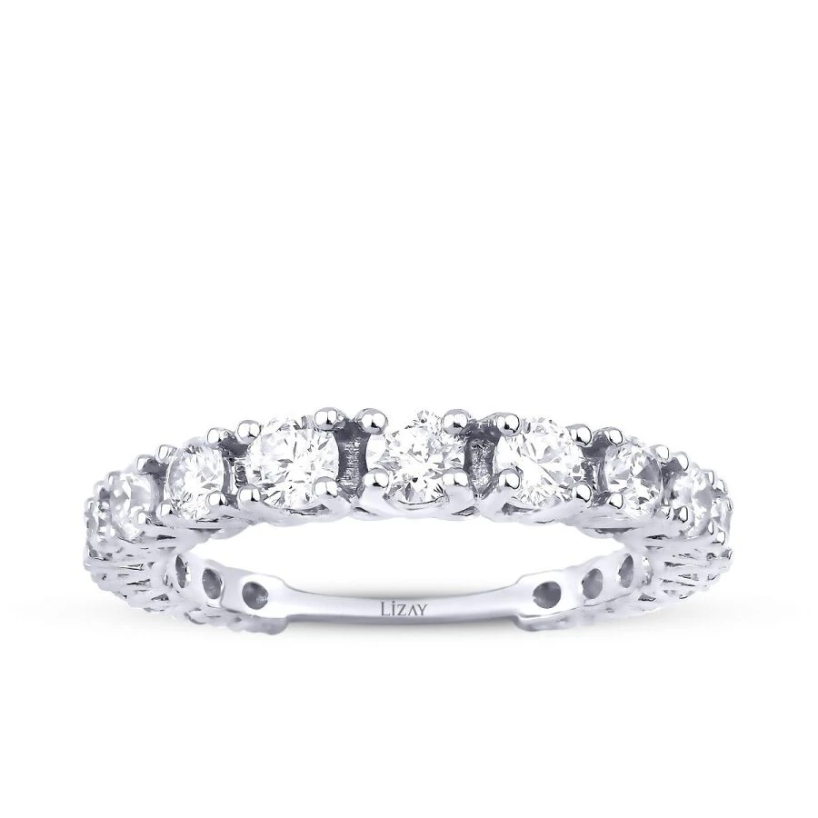 1.37 ct. Diamant Halb-Eternity Ring