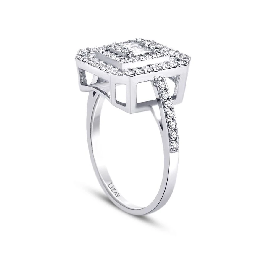 0.74 ct. Diamant Baguette Ring