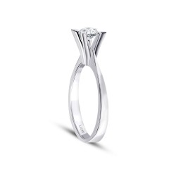 0.45 Carat Diamond Round Solitaire Engagement Ring