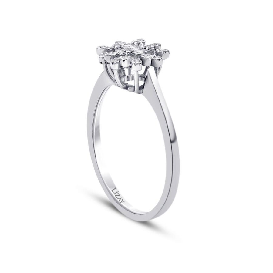 0.12 Carat Diamond Baguette Ring