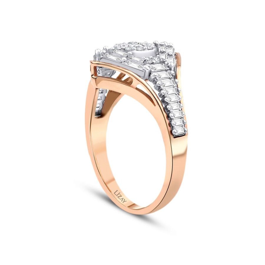 0,67 Karat Diamant Trend Baguette Ring