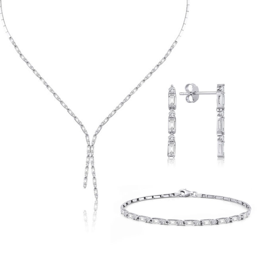 Gold Plain Baguette Set