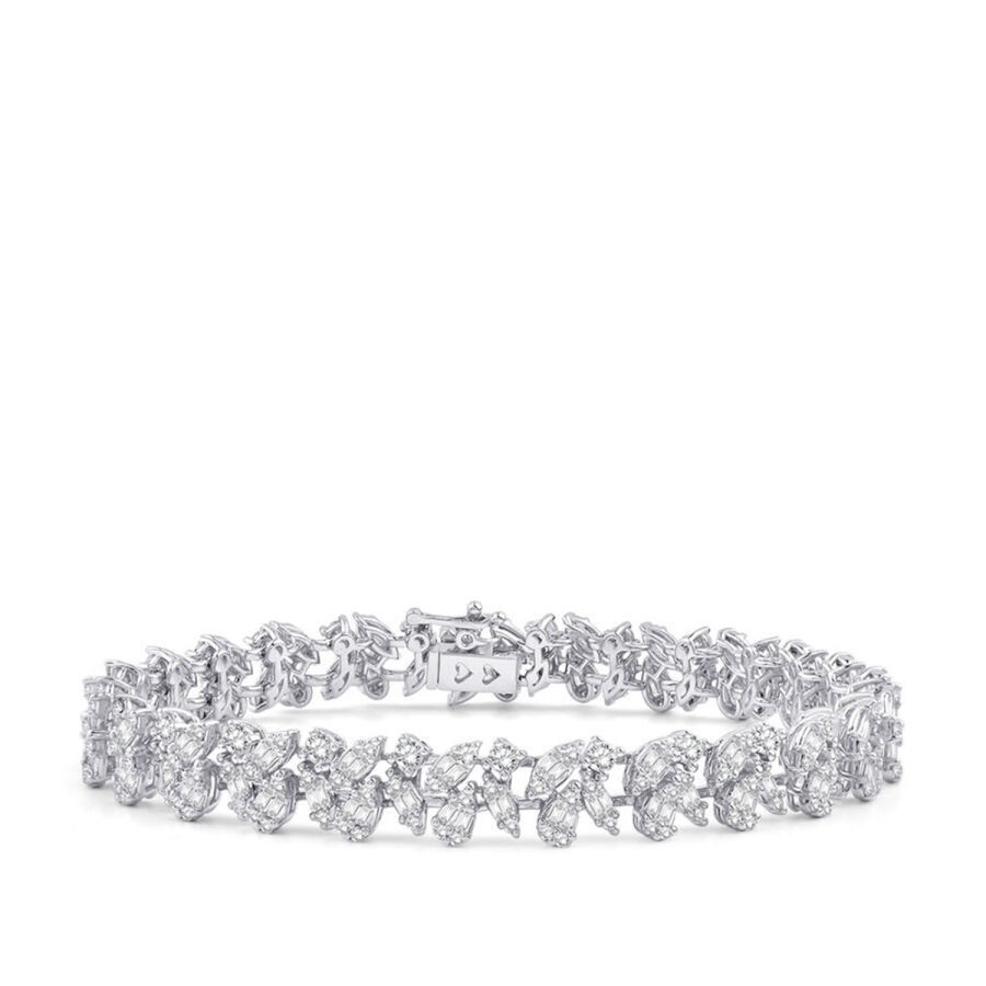 3.77 Carat Diamond Baguette Bracelet