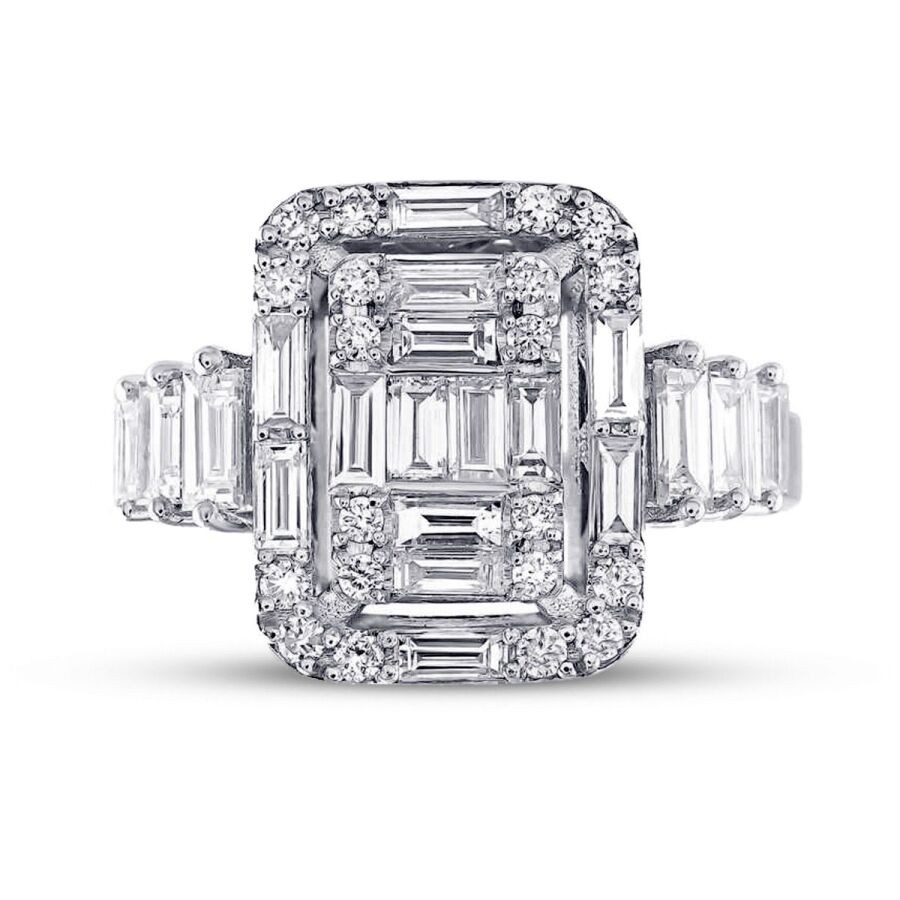 1.01 Carat Diamond Baguette Ring