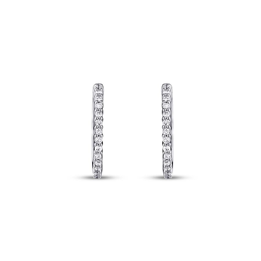 0.67 Carat Diamond Hoop Earrings