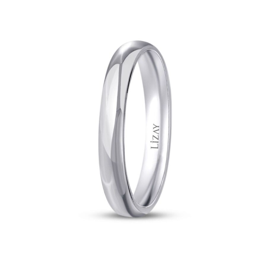 White Gold Classic Wedding Band