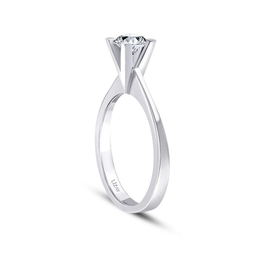 0.50 Carat Diamond Round Solitaire Engagement Ring