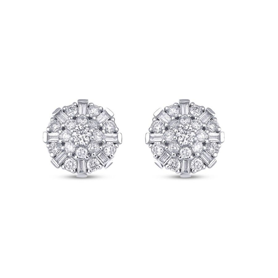 1,28 Karat Diamant Baguette Ohrringe