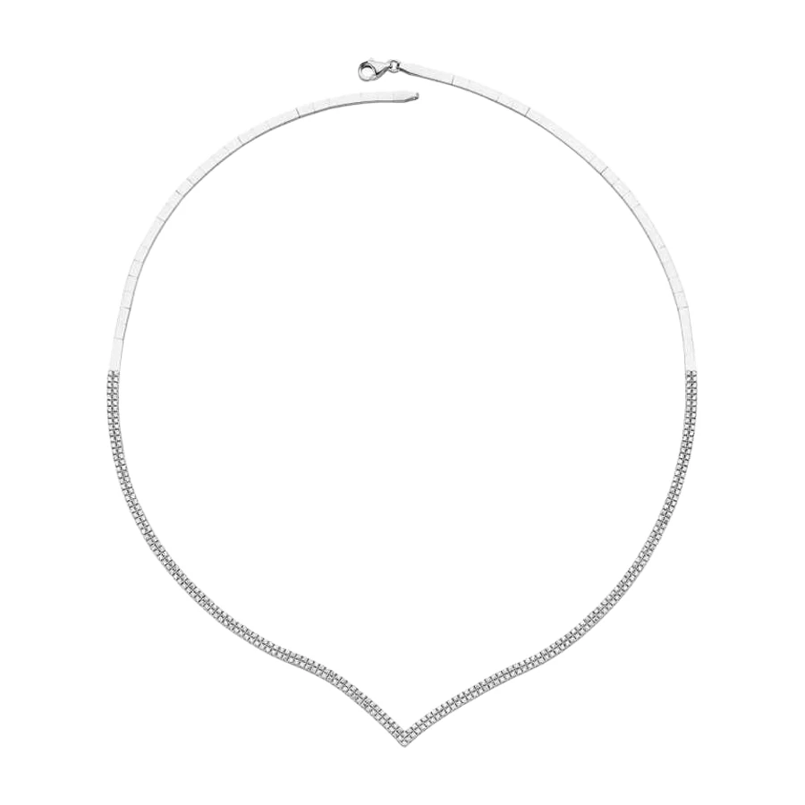 Gold Doppelreihige Tennis Halskette