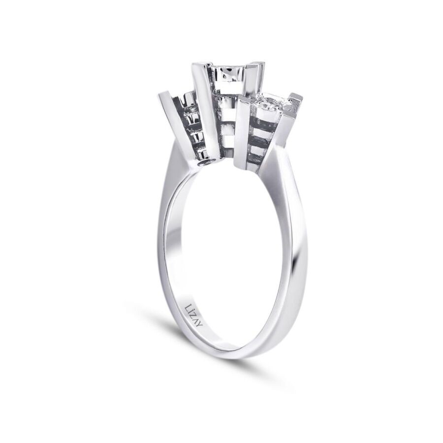 0.16 Carat Diamond-Effect Tria Rings
