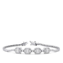 0.66 Carat Diamond Baguette Bracelet