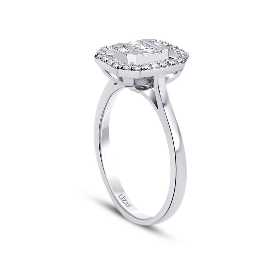 0.42 Carat Diamond Baguette Ring