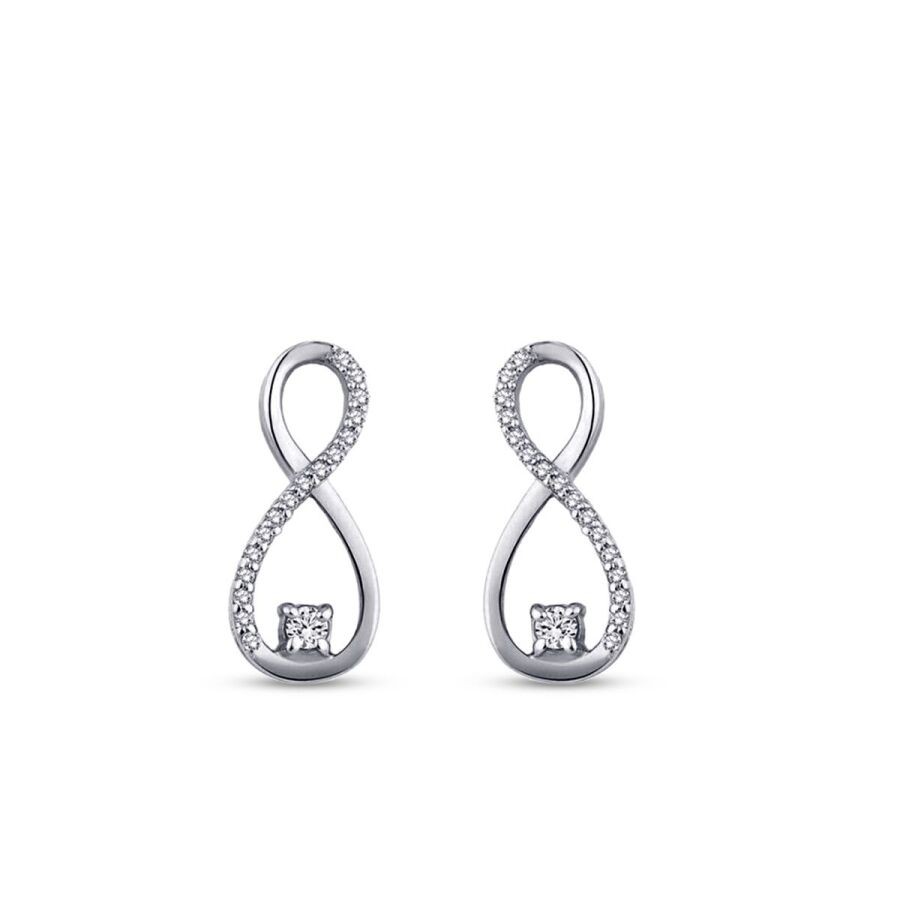 0.12 Carat Diamond Infinity Necklace