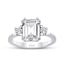 3.40 Carat Diamond White Topaz Ring