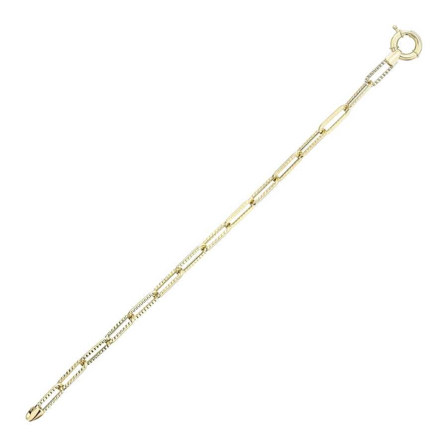Gold Paperclip Bracelet