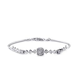 0,39 Karat Diamant Baguette Armreif
