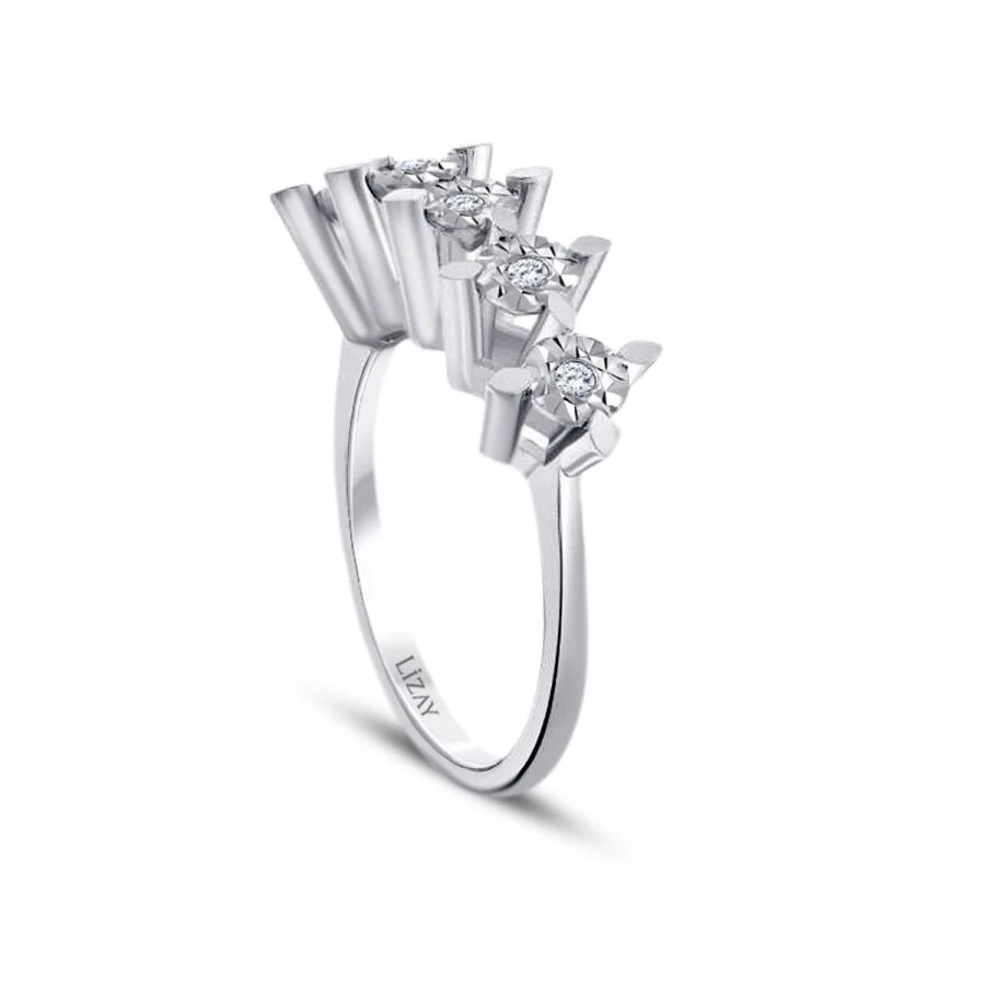 0.05 Carat Diamond Five-Stone Ring