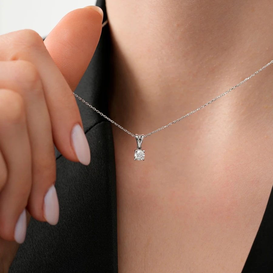0.20 Carat Diamond Solitaire Necklace