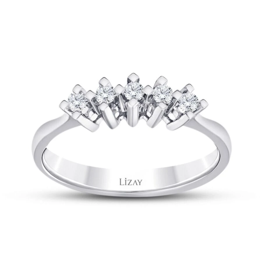 0.15 Carat Diamond Five-Stone Ring