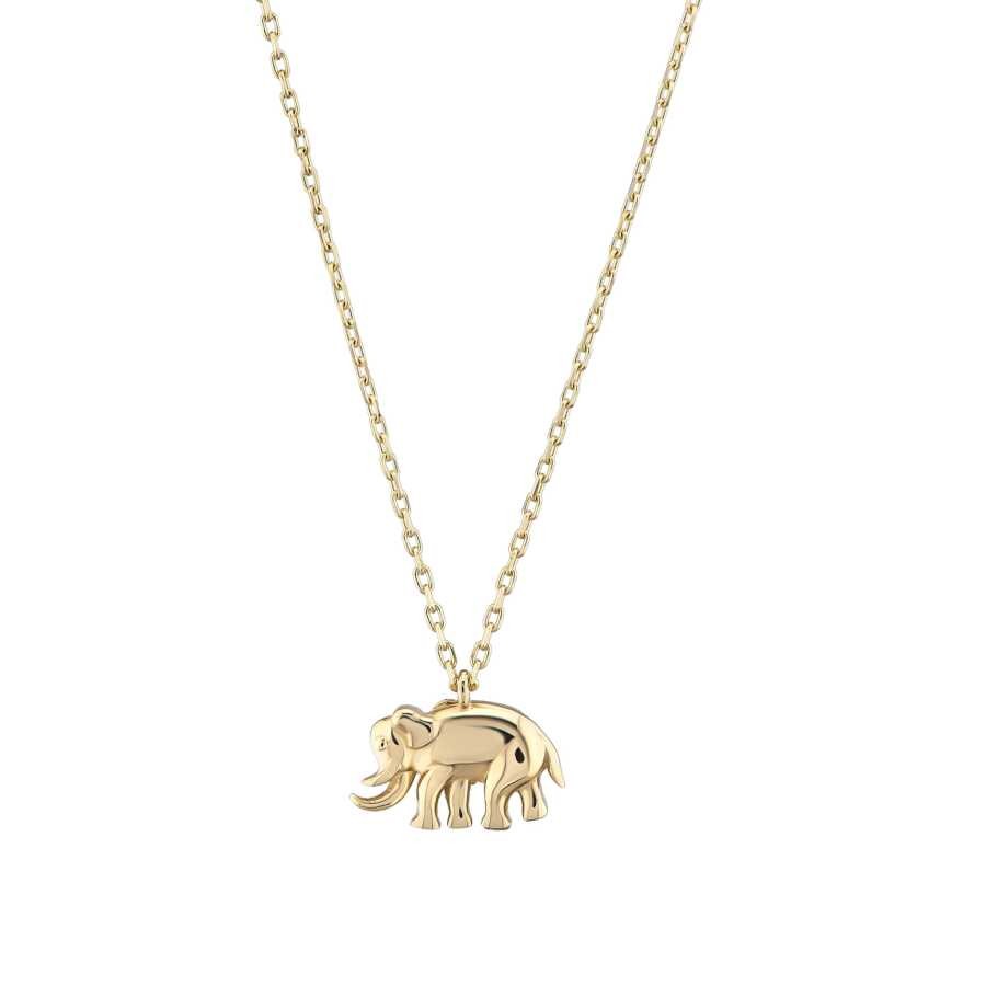 Gold Elephant Necklace