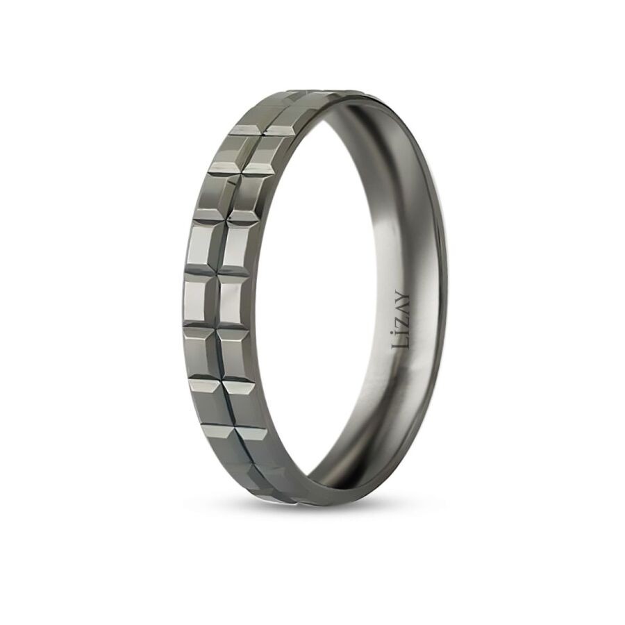 Schwarzes Gold Kubischer Ehering