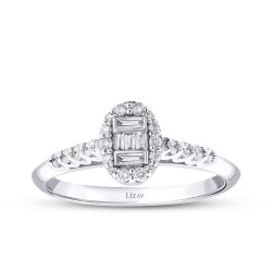 0,29 Karat Diamant Baguette Ring