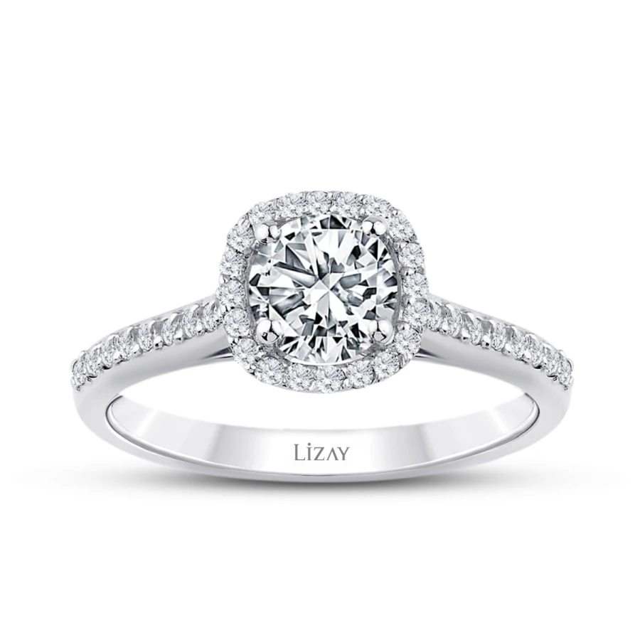 0.73 Carat Round Diamond Solitaire Engagement Ring