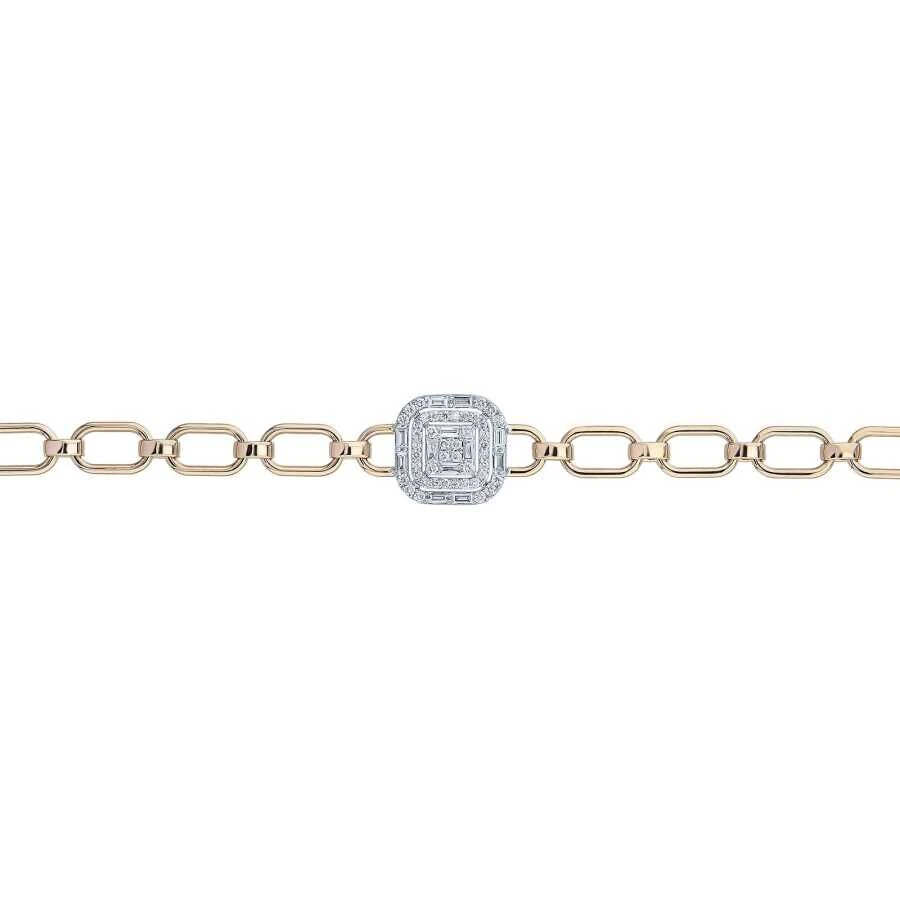 0.61 Carat Diamond Baguette Bracelet