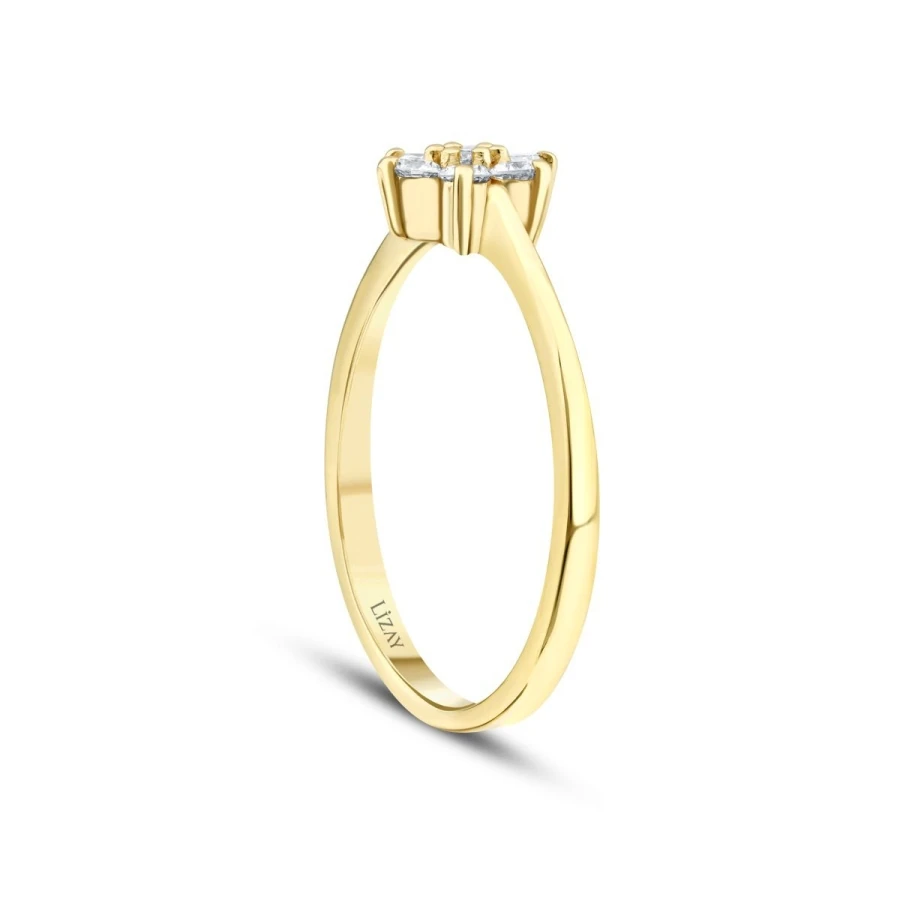 0.25 ct. Diamant Blumen Ring