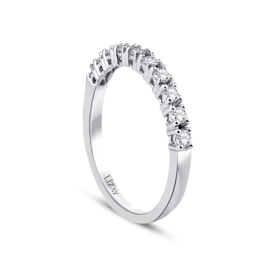0.73 ct. Diamant Halb-Eternity Ring